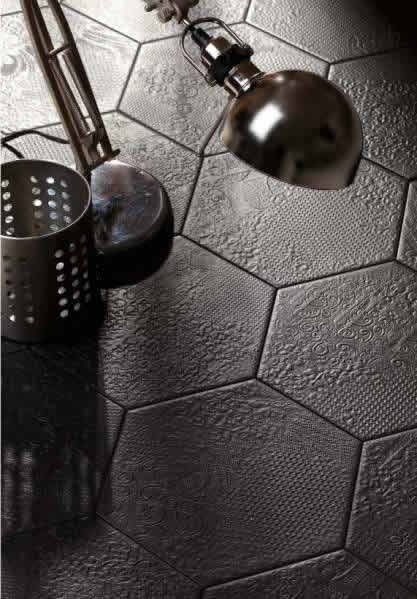 hex black tiles Sydney